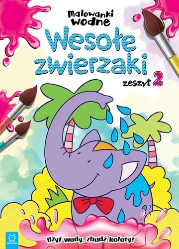 Okładka: Malowanki wodne. Wesołe zwierzaki z. 2