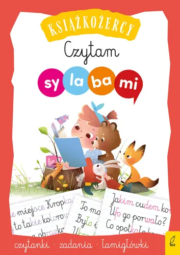 Okładka: Czytam sylabami.Czytanki, zadania, łamigłówki. Książkożercy