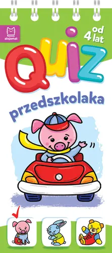 Okładka: Quiz przedszkolaka ze świnką od 4 lat