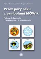 Okładka: Przez pory roku z symbolami MÓWik. Podręcznik