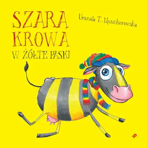 Okładka: Szara krowa w żółte paski