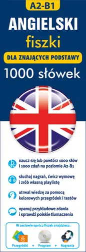 Okładka: Angielski fiszki 1000 słówek dla znających podstawy