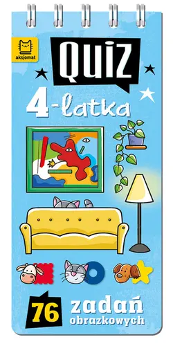 Okładka: Quiz 4-latka. 76 zadań obrazkowych