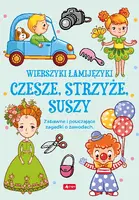 Okładka: Łamijęzyki. Czesze, strzyże, suszy (Zagadki o zawodach) (oprawa twarda)