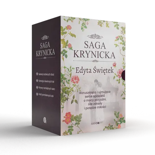 Okładka: KPL Saga Krynicka (4 pak) Sekrety kobiecych dusz + Fantazje niewinnych lat + Porywy namiętnych serc + Uroki promiennych dni