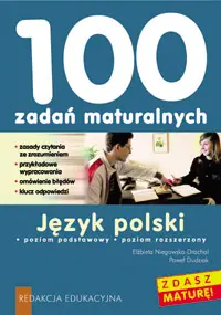 Okładka: 100 zadań maturalnych. Język polski