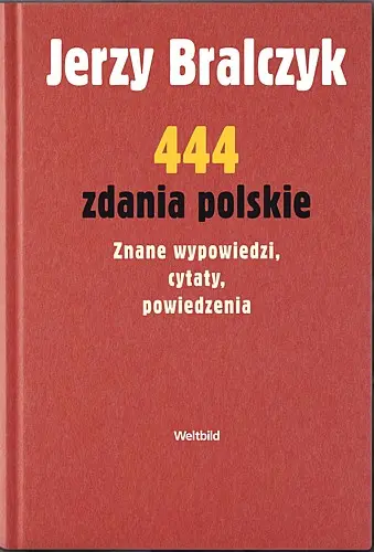 Okładka: 444 zdania polskie