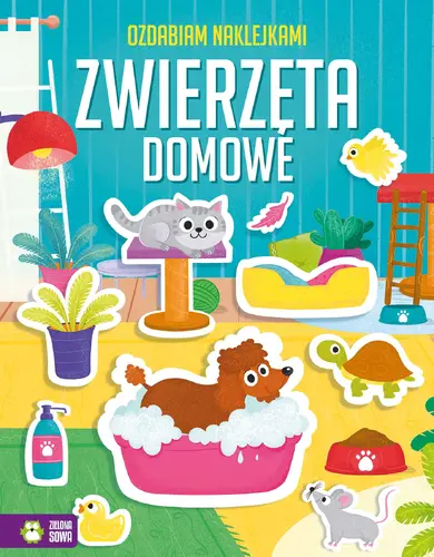 Okładka: Ozdabiam naklejkami. Zwierzęta domowe