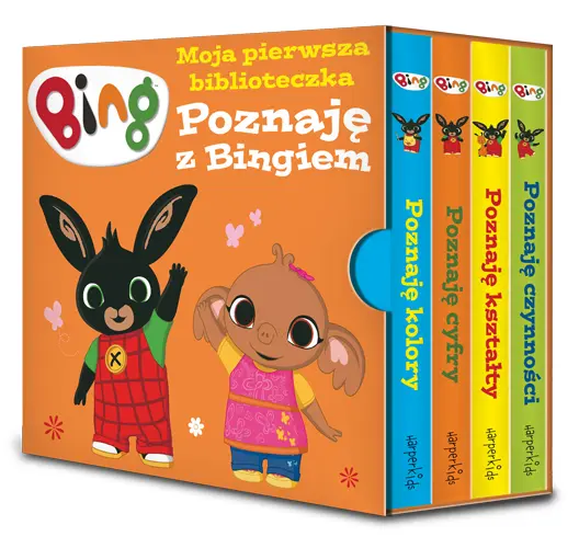 Okładka: Bing. Poznaję z Bingiem. Moja pierwsza biblioteczka