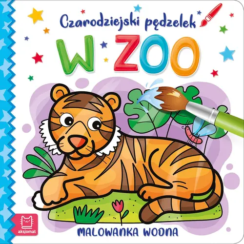 Okładka: Czarodziejski pędzelek. W zoo. Malowanka wodna