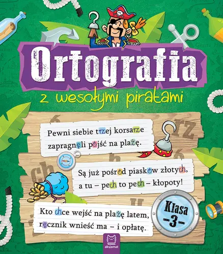 Okładka: Ortografia z wesołymi piratami. Klasa 3
