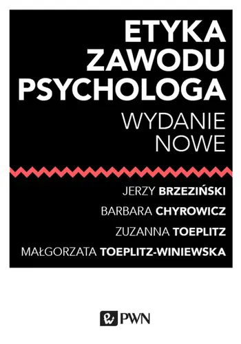 Okładka: Etyka zawodu psychologa