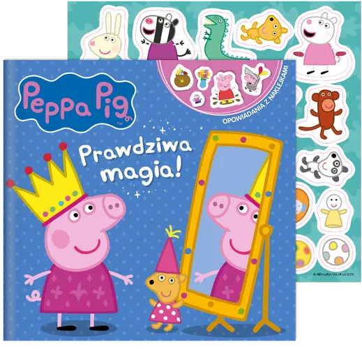 Okładka: Peppa Pig. Opowiadania z naklejkami. Prawdziwa magia!