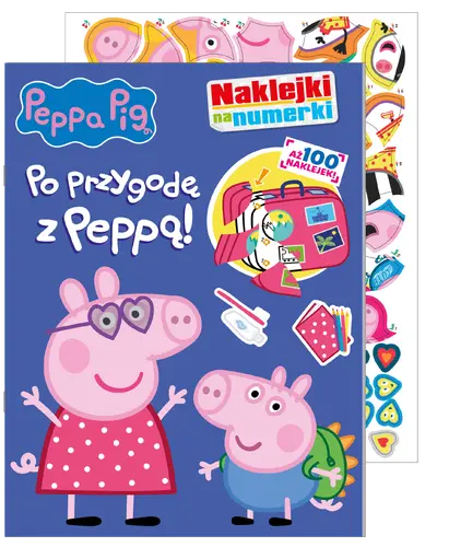 Okładka: Peppa Pig. Naklejki na numerki. Po przygodę z Peppą.