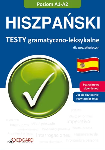 Okładka: Hiszpański Testy gramatyczno-leksykalne dla początkujących A1-A2