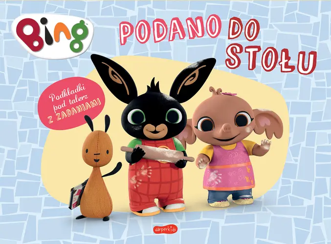 Okładka: Bing. Podano do stołu. Podkładki pod talerz z zadaniami