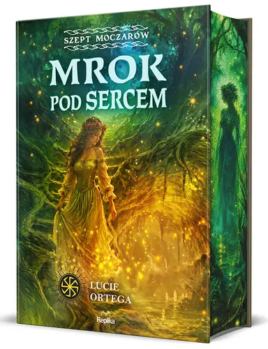 Okładka: Mrok pod sercem. Szept moczarów, tom 2 (barwione brzegi)