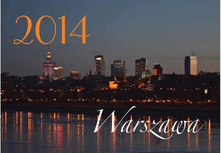 Okładka: Kalendarz wiszący 2014. Warszawa (poziomy)