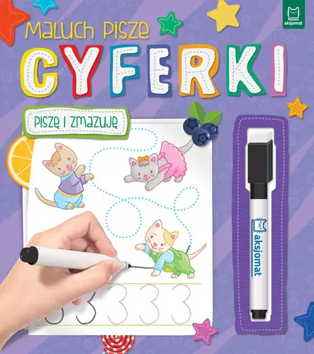 Okładka: Maluch pisze CYFERKI. Piszę i zmazuję