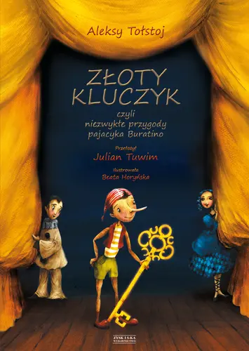 Okładka: Złoty kluczyk, czyli niezwykłe przygody pajacyka Buratino