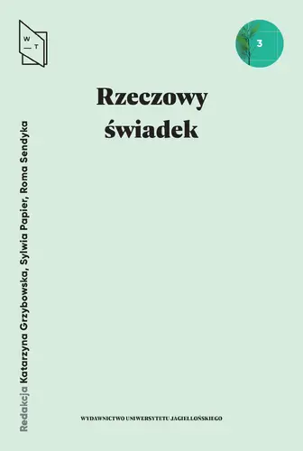 Okładka: Rzeczowy świadek