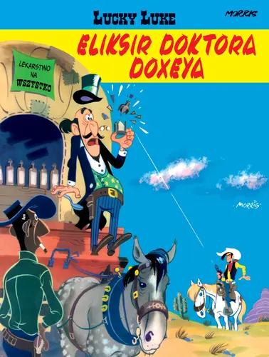 Okładka: Lucky Luke. Eliksir doktora Doxeya
