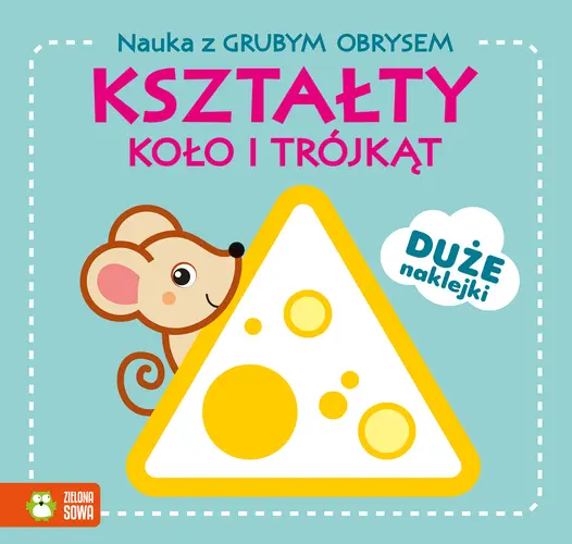 Okładka: Nauka z grubym obrysem. Kształty. Koło i trójkąt