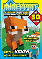 Okładka: MINEPOINT. Łamigłówki, quizy i hacki dla craftera i zabijaki.