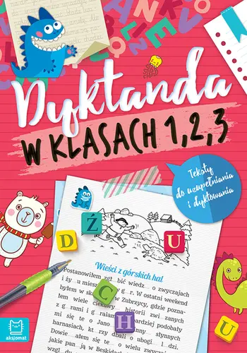 Okładka: Dyktanda w klasach 1,2,3. Wydanie II