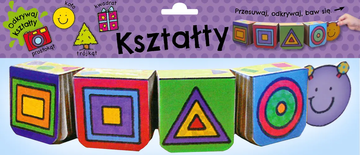 Okładka: Kolorowe gąsienice. Kształty