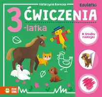 Okładka: Edulatki. Ćwiczenia 3-latka