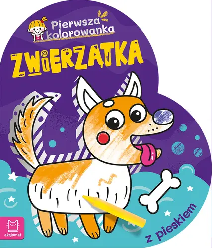 Okładka: Zwierzątka. Pierwsza kolorowanka z pieskiem