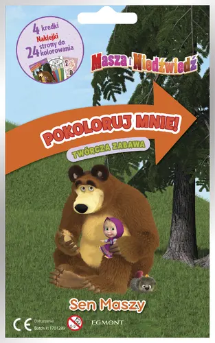 Okładka: Sen Maszy. Masza i Niedźwiedź. Pokoloruj mnie