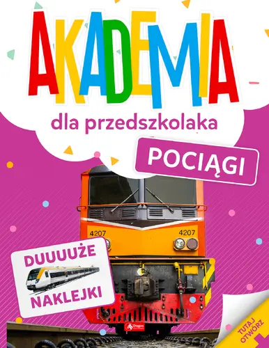 Okładka: Akademia dla przedszkolaka. Pociągi