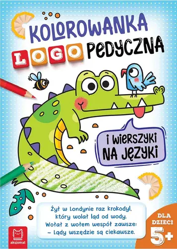 Okładka: Kolorowanka logopedyczna i wierszyki na języki