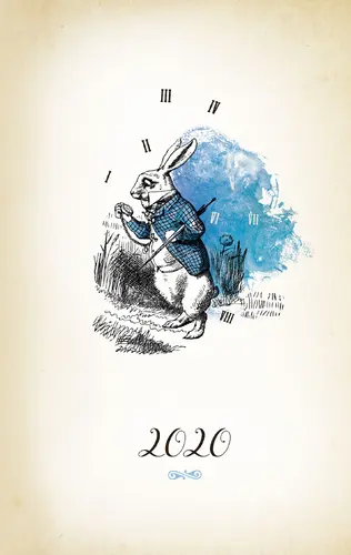 Okładka: Kalendarz 2020. Alicja w Krainie Czarów Lewisa Carrolla