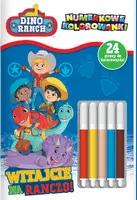 Okładka: Dino Ranch. Numerkowe kolorowanki. Witajcie na ranczo!