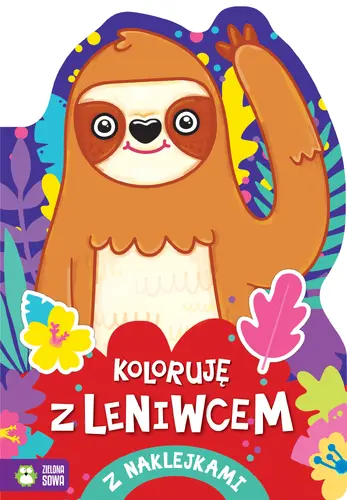 Okładka: Koloruję z leniwcem