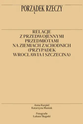 Okładka: Porządek rzeczy