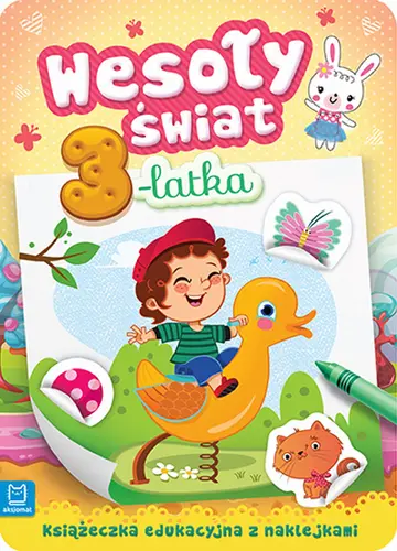 Okładka: Wesoły świat 3-latka. Zabawa z naklejkami