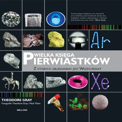 Okładka: Wielka księga pierwiastków, z których zbudowany jest wszechświat