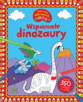 Okładka: Wspaniałe dinozaury. CYFERKOWE KOLOROWANKI