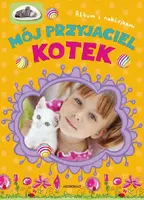 Okładka: Album z naklejkami - mój przyjaciel kotek