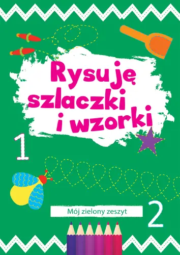 Okładka: Rysuję szlaczki i wzorki (zielony)