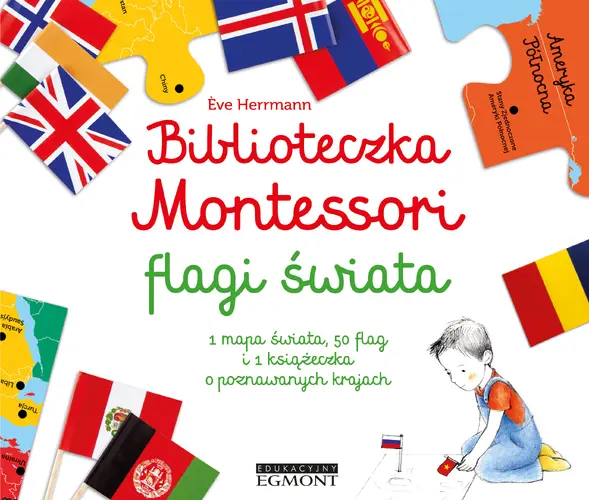 Okładka: Biblioteczka Montessori. Flagi świata