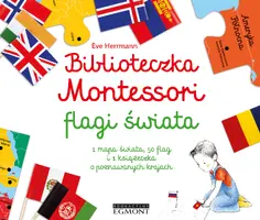 Okładka: Biblioteczka Montessori. Flagi świata