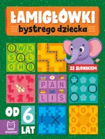 Okładka: Łamigłówki bystrego dziecka ze słonikiem od 6 lat