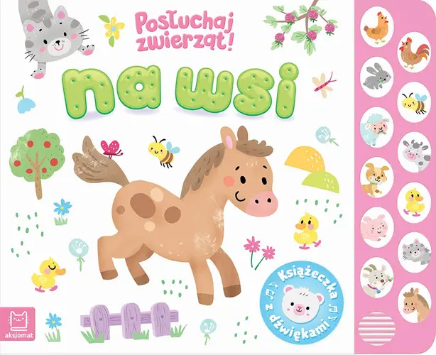 Okładka: Na wsi. Posłuchaj zwierząt. Książeczka z dźwiękami