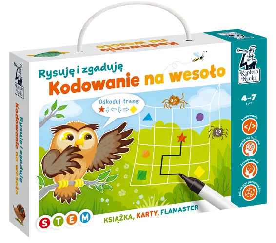 Okładka: Kodowanie na wesoło. Rysuję i zgaduję. Kapitan Nauka