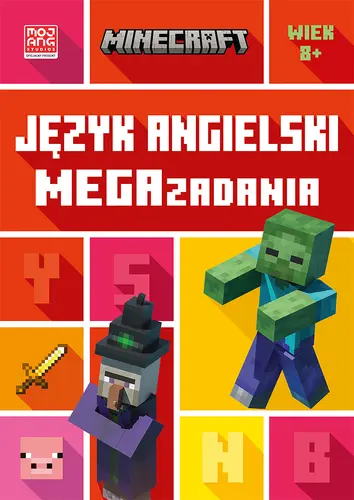Okładka: Minecraft. Język angielski. Megazadania 8+